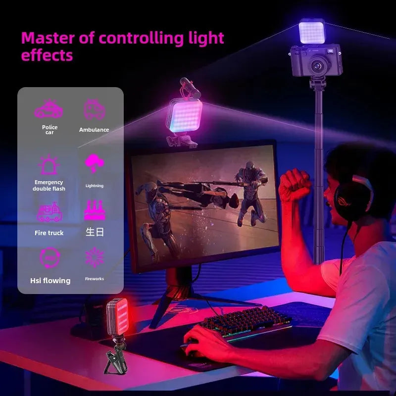 Lámpara Led Recargable RGB D12S