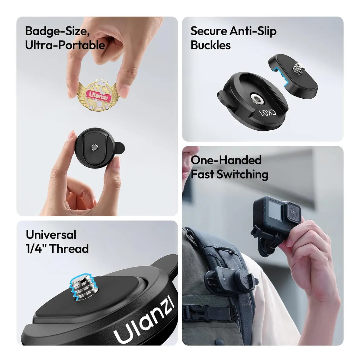 Base Quick Release Ulanzi CK-01 para cámaras