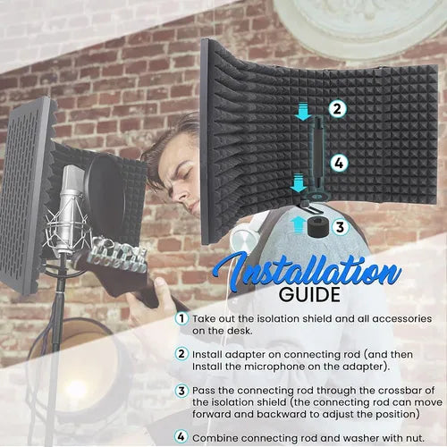 Escudo Acústico de Aislamiento para Micrófono Pyle PSMRS05