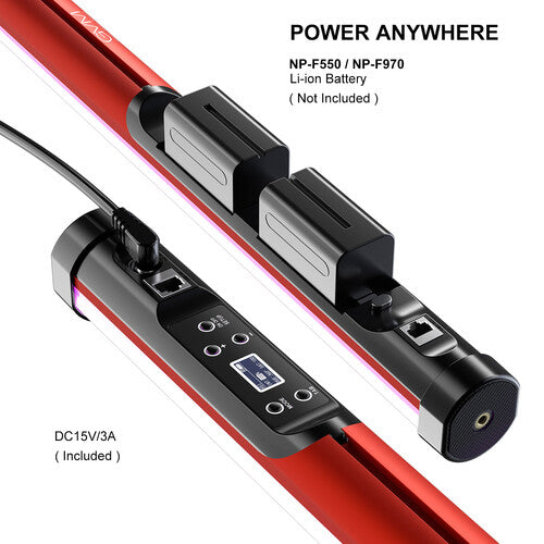 Lampara LED RGB bicolor GVM BD25R (24")