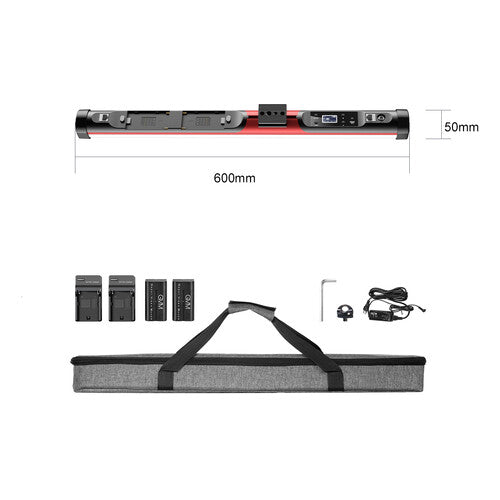 Lampara LED RGB bicolor GVM BD25R (24")