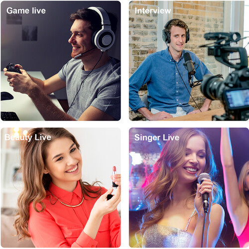 Lámpara de Anillo Doble RGB GVM Ring-18