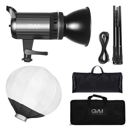 Lámpara Fresnel GVM G100W Bi-Color Led con Softbox Lantern