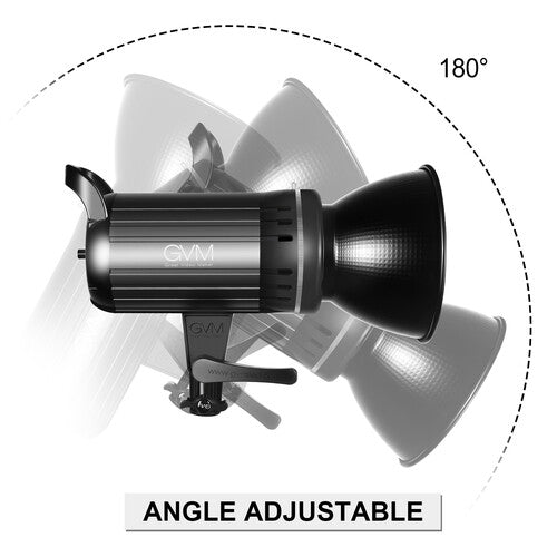 Lámpara Fresnel GVM G100W Bi-Color Led con Softbox Lantern