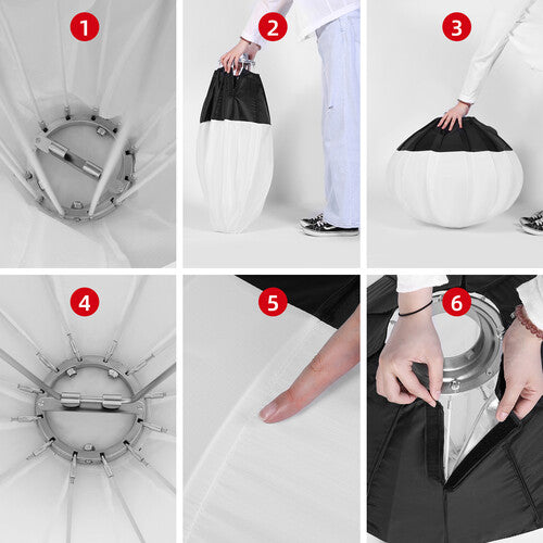 Lámpara Fresnel GVM G100W Bi-Color Led con Softbox Lantern