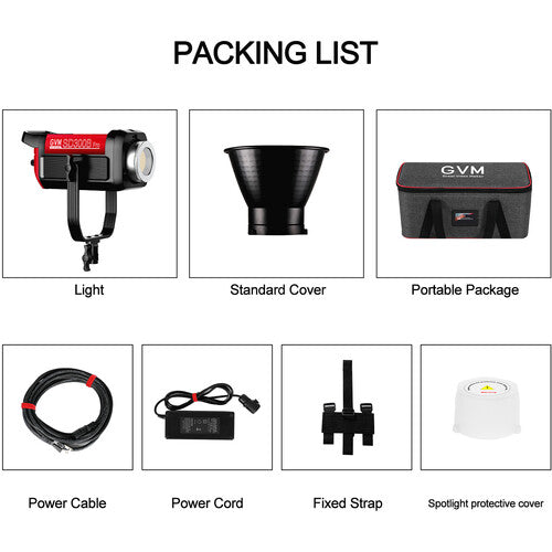 Lámpara COB GVM PRO SD300B 300 Watts