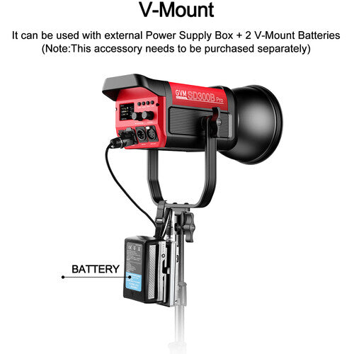 Lámpara COB GVM PRO SD300B 300 Watts