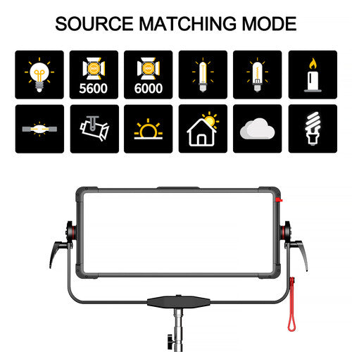 Lámpara GVM PRO YU600C RGB&Bicolor Studio Softlight Panel