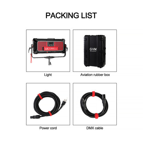 Lámpara GVM PRO YU600C RGB&Bicolor Studio Softlight Panel