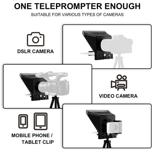 Teleprompter GVM TQ-S para teléfonos inteligentes