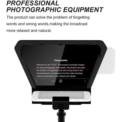 Teleprompter GVM TQ-S para teléfonos inteligentes