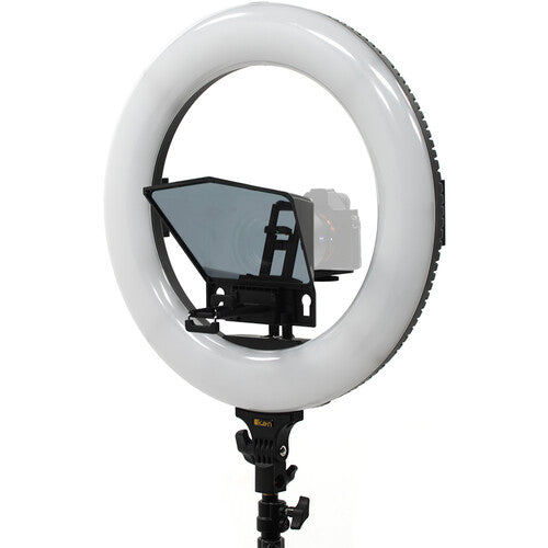 Teleprompter con Aro de Luz de 18" Ikan HomeStream HS-Prompter-RL