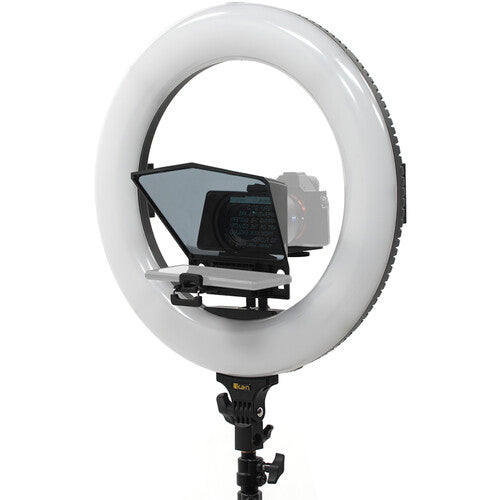 Teleprompter con Aro de Luz de 18" Ikan HomeStream HS-Prompter-RL
