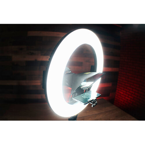 Teleprompter con Aro de Luz de 18" Ikan HomeStream HS-Prompter-RL