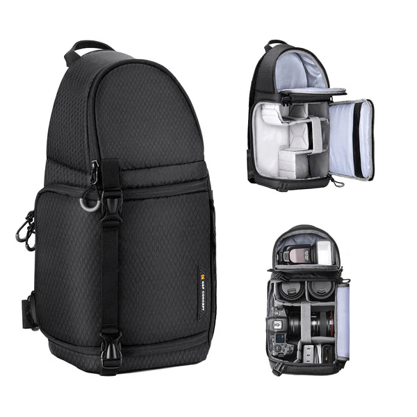 Mochila de Hombro K&F Concept Sling 10L 2 en 1 Impermeable