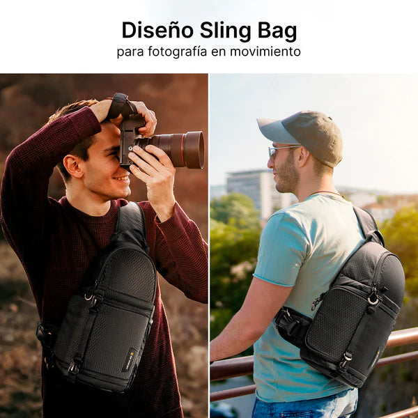 Mochila de Hombro K&F Concept Sling 10L 2 en 1 Impermeable