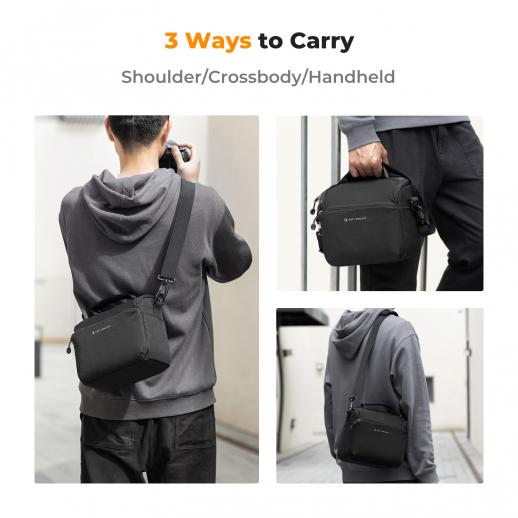 Bolso de hombro K&F Concept Sling Bag 5L Negro