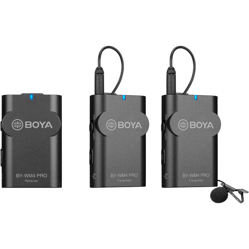 Kit Dual Lavalier Inalámbrico Boya BY-WM4 PRO-K2