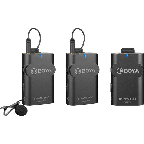 Kit Dual Lavalier Inalámbrico Boya BY-WM4 PRO-K2