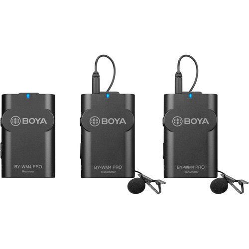 Kit Dual Lavalier Inalámbrico Boya BY-WM4 PRO-K2