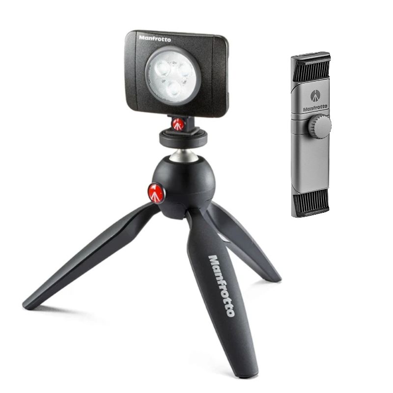 Kit Manfrotto Lumie (Tripié, Soporte Cel y Lámpara)