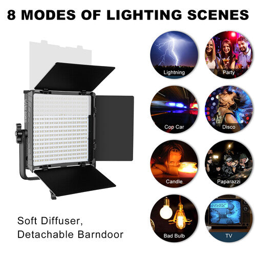 Kit de 2 Lámparas GVM 50RS2L RGB