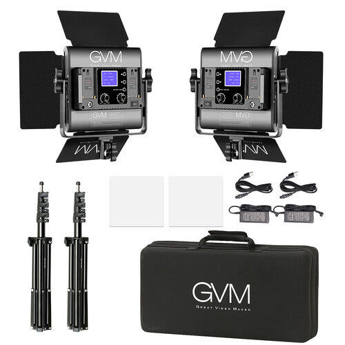 Kit de 2 Lámparas GVM 800D RGB Studio