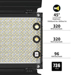 Kit de 3 lámparas GVM 1000D-3L