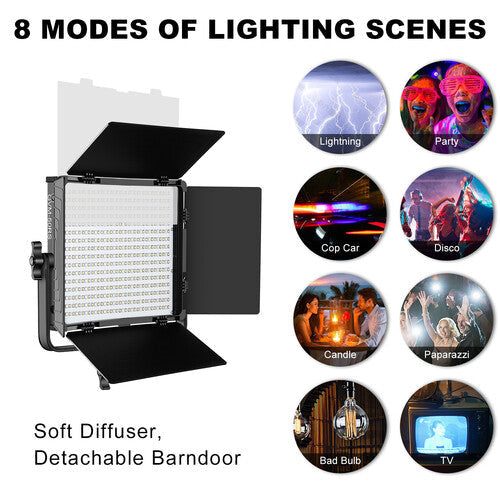 Kit de 3 Lámparas GVM 50RS3L RGB