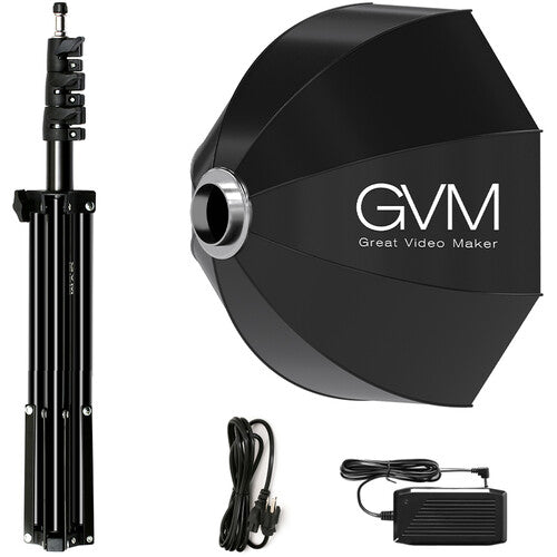Kit GVM Softbox LS-P80S con Lámpara Led y Pedestal