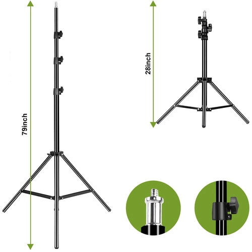Kit GVM Softbox LS-P80S con Lámpara Led y Pedestal