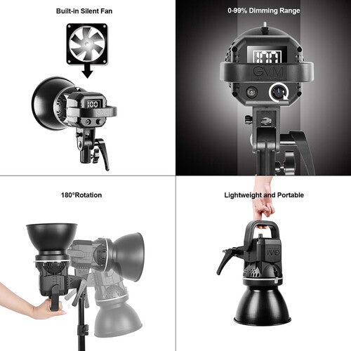 Kit GVM Softbox LS-P80S con Lámpara Led y Pedestal