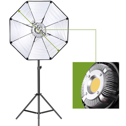 Kit GVM Softbox LS-P80S con Lámpara Led y Pedestal