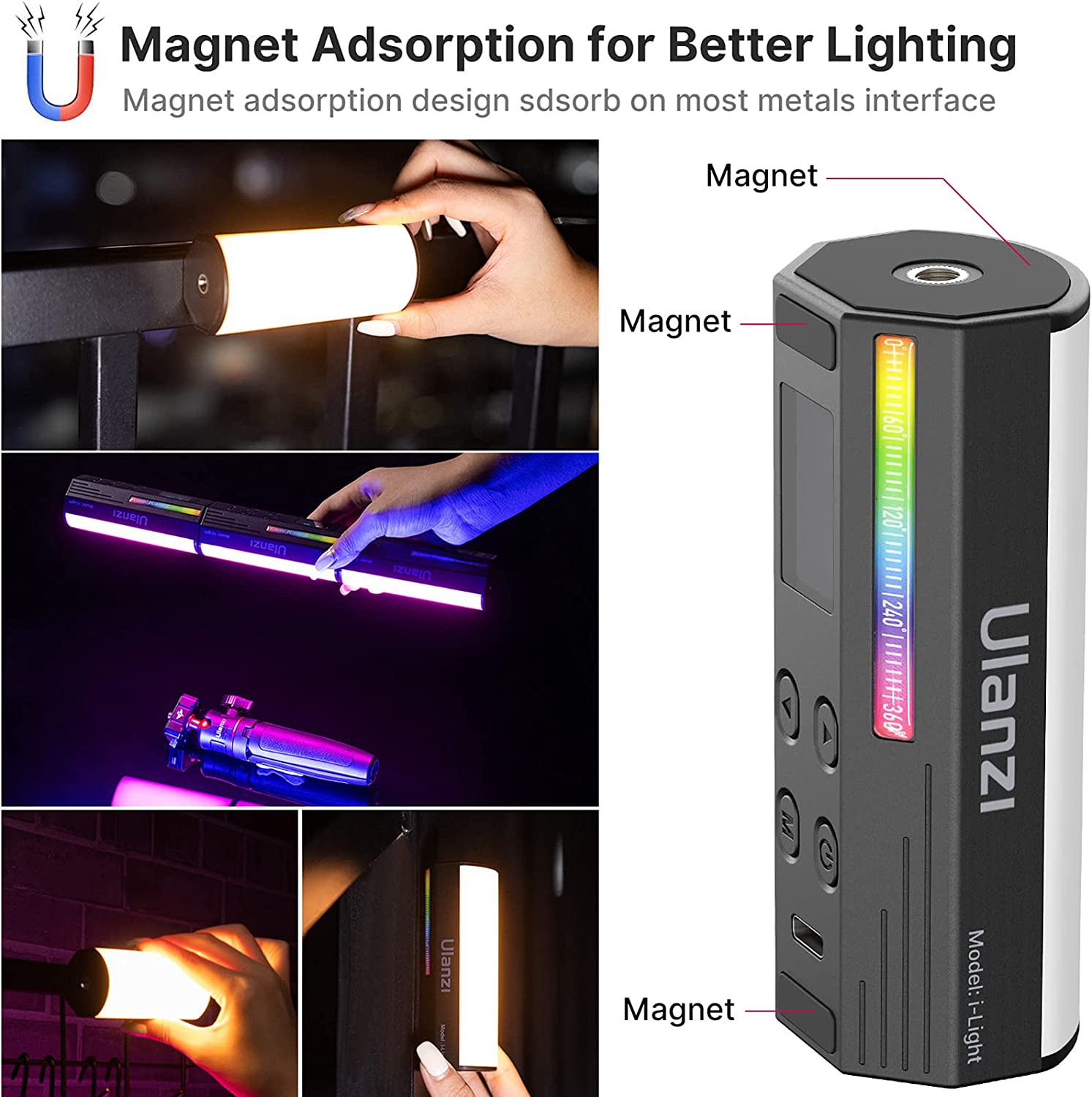Lámpara Barra Ulanzi RGB I-Light (2637)
