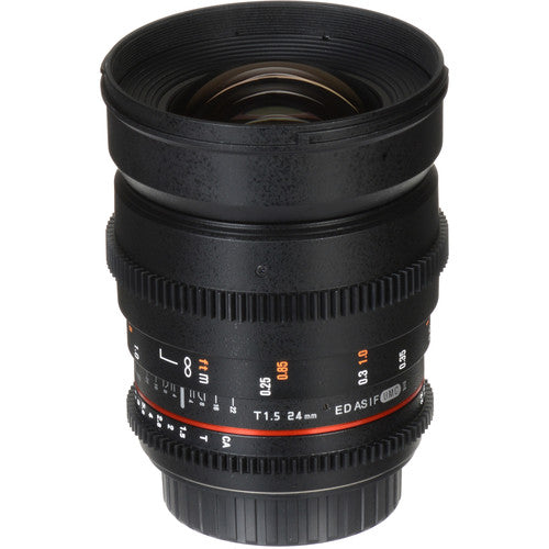 Lente Rokinon 24mm T1.5 Cine Lens Montura Canon