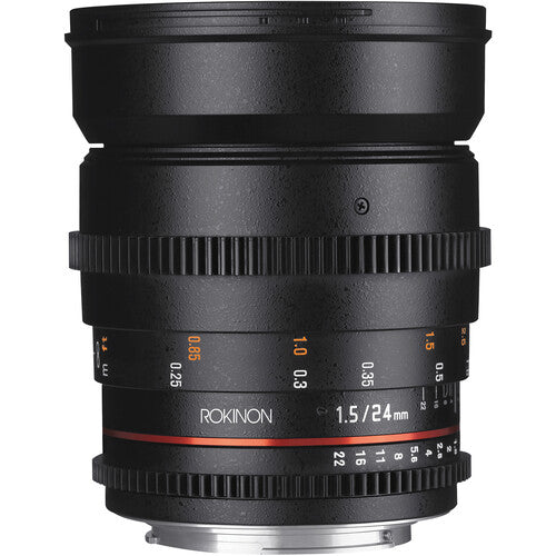 Lente Rokinon 24mm T1.5 Cine Lens Montura Canon