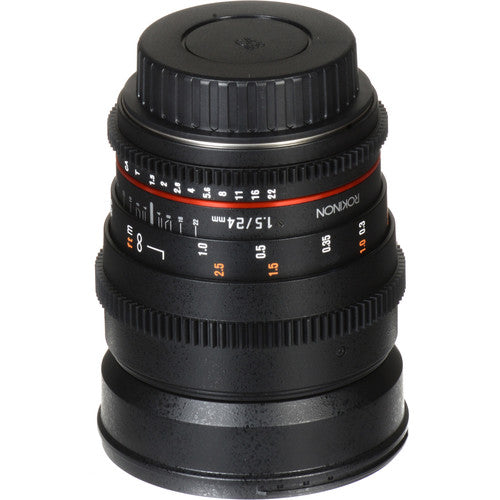 Lente Rokinon 24mm T1.5 Cine Lens Montura Canon