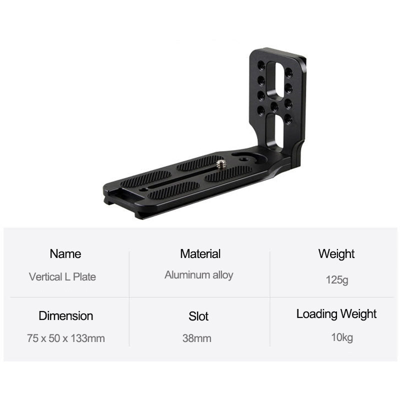 Soporte para Tripié/Vertical Placa L