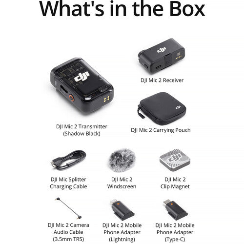 Micrófono Lavalier DJI MIC 2 (1TX + 1RX)(FCC)