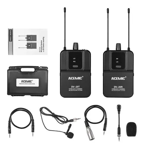 Micrófono Lavalier Inalámbrico Acemic DV-20