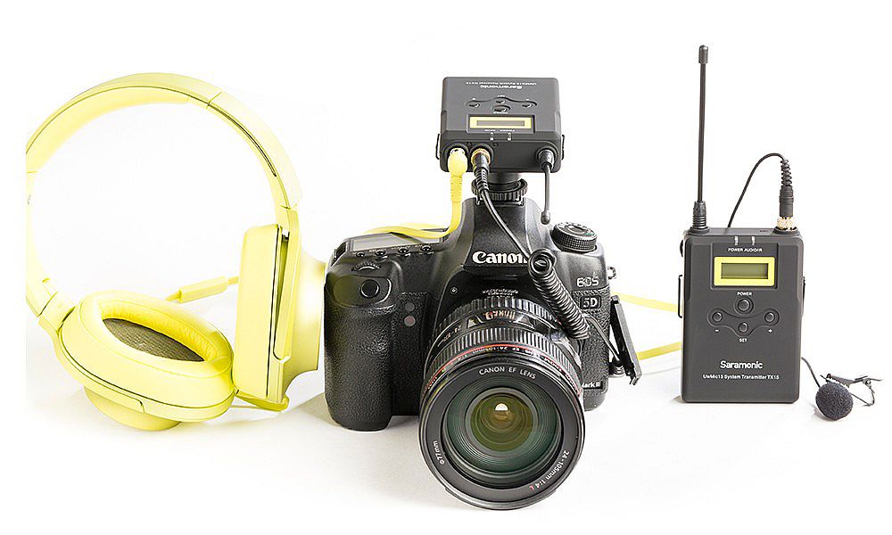 Micrófono Lavalier Inalámbrico Saramonic UwMic15 RX15+TX15