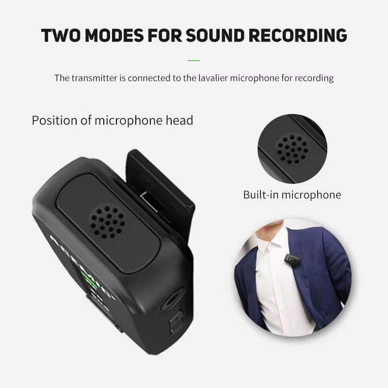 Micrófono Lavalier inalámbrico Acemic VLOG100 V1