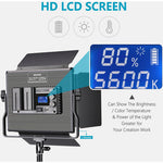 Kit de 2 Lámparas Neewer LED-NL660 LED Bicolor con Pedestales, Estuches y 4 Baterías