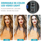 Kit de 2 Lámparas Neewer LED-NL660 LED Bicolor con Pedestales, Estuches y 4 Baterías