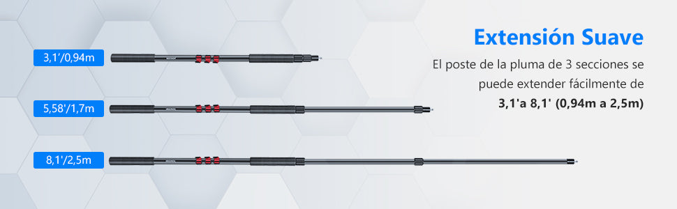 Caña Neewer NW-7000 -3 Secciones