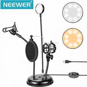 Soporte con Lámpara para Celular Neewer con Filtro Anti-Pop