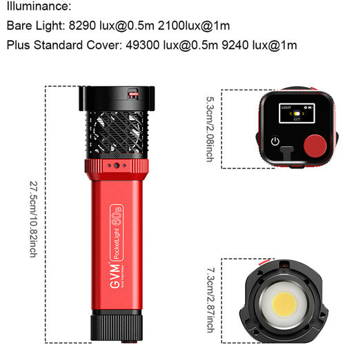 Lámpara COB GVM PD-60B 60 Watts