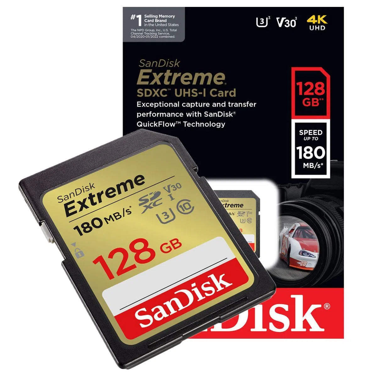 Tarjeta SanDisk Extreme SDXC de 128GB 180MB/s