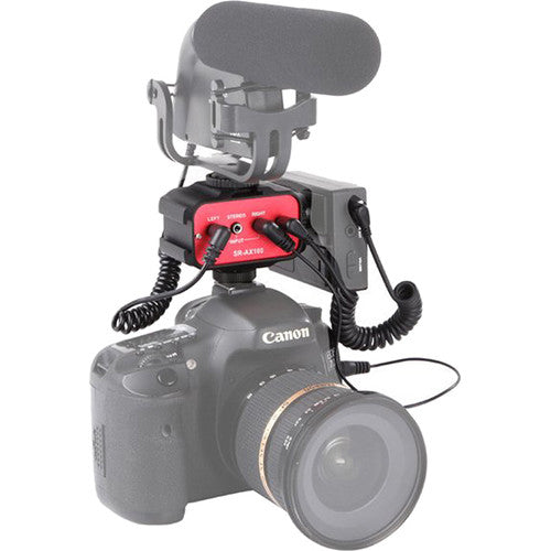 Adaptador de Audio Saramonic SR-AX100 3.5mm a XLR para DSLR