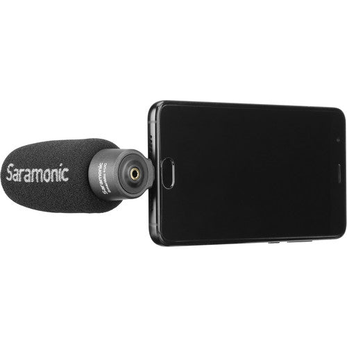 Micrófono Shotgun Saramonic SmartMic+ UC USB Type-C plug para Android